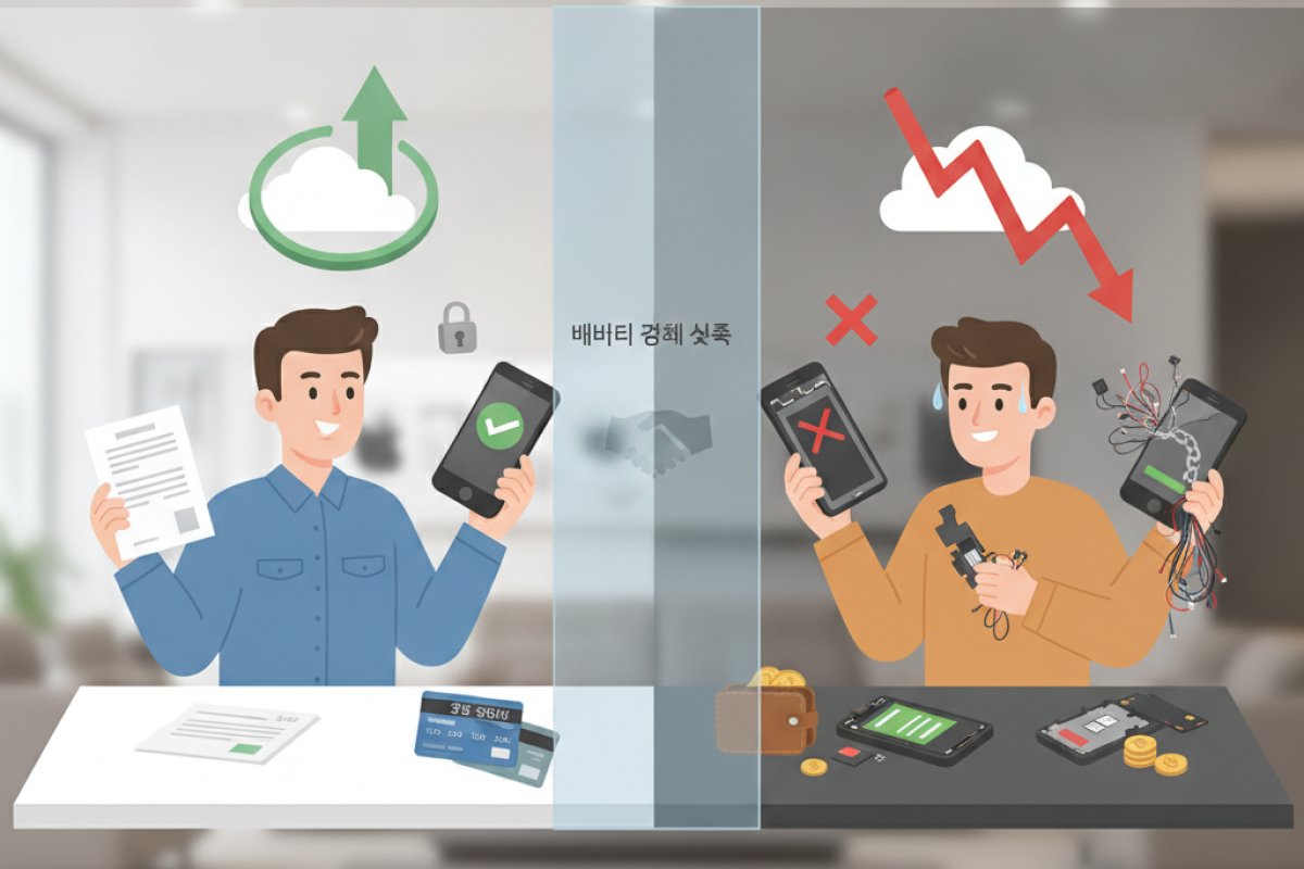 배터리 교체 시 공식 서비스센터와 사설 수리점의 차이점 및 주의사항