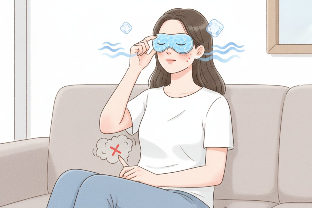손끝 자극을 멈추고 혈관을 안정시키는 올바른 냉찜질 프로토콜