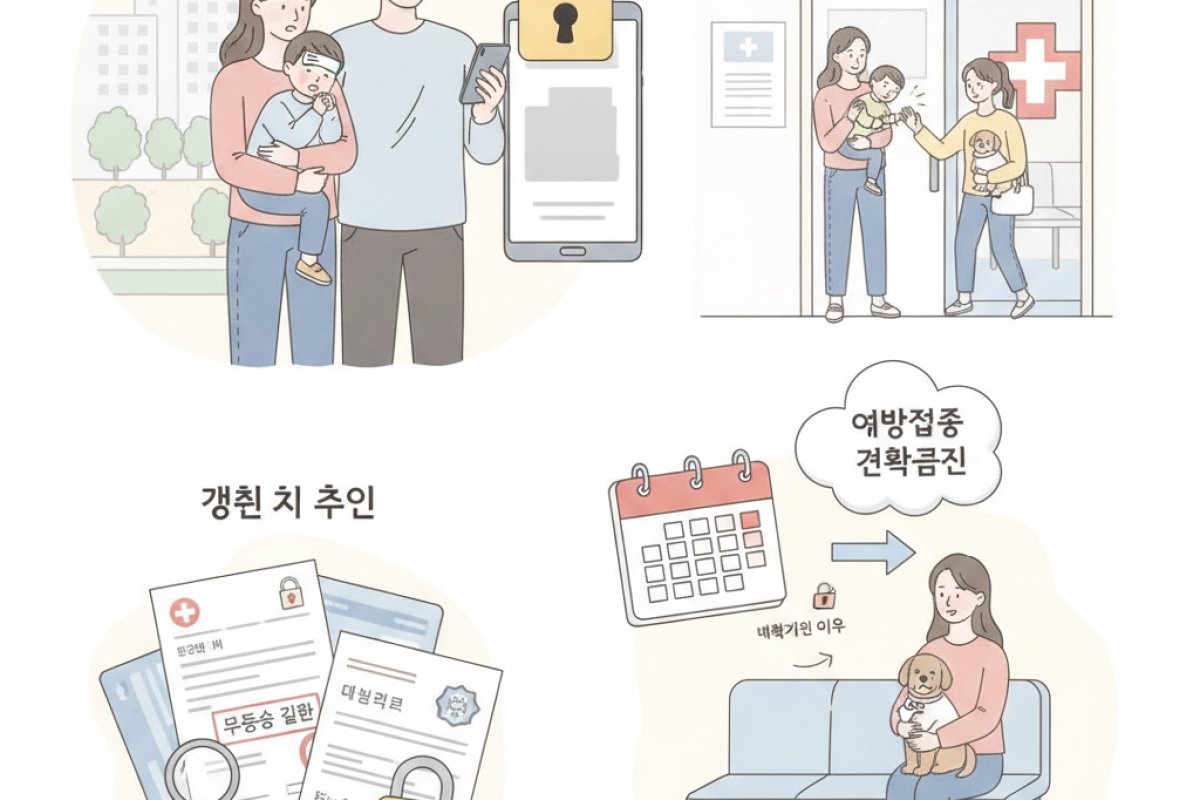 면책기간 중 안전한 병원 방문 타이밍과 갱신 시 주의할 점
