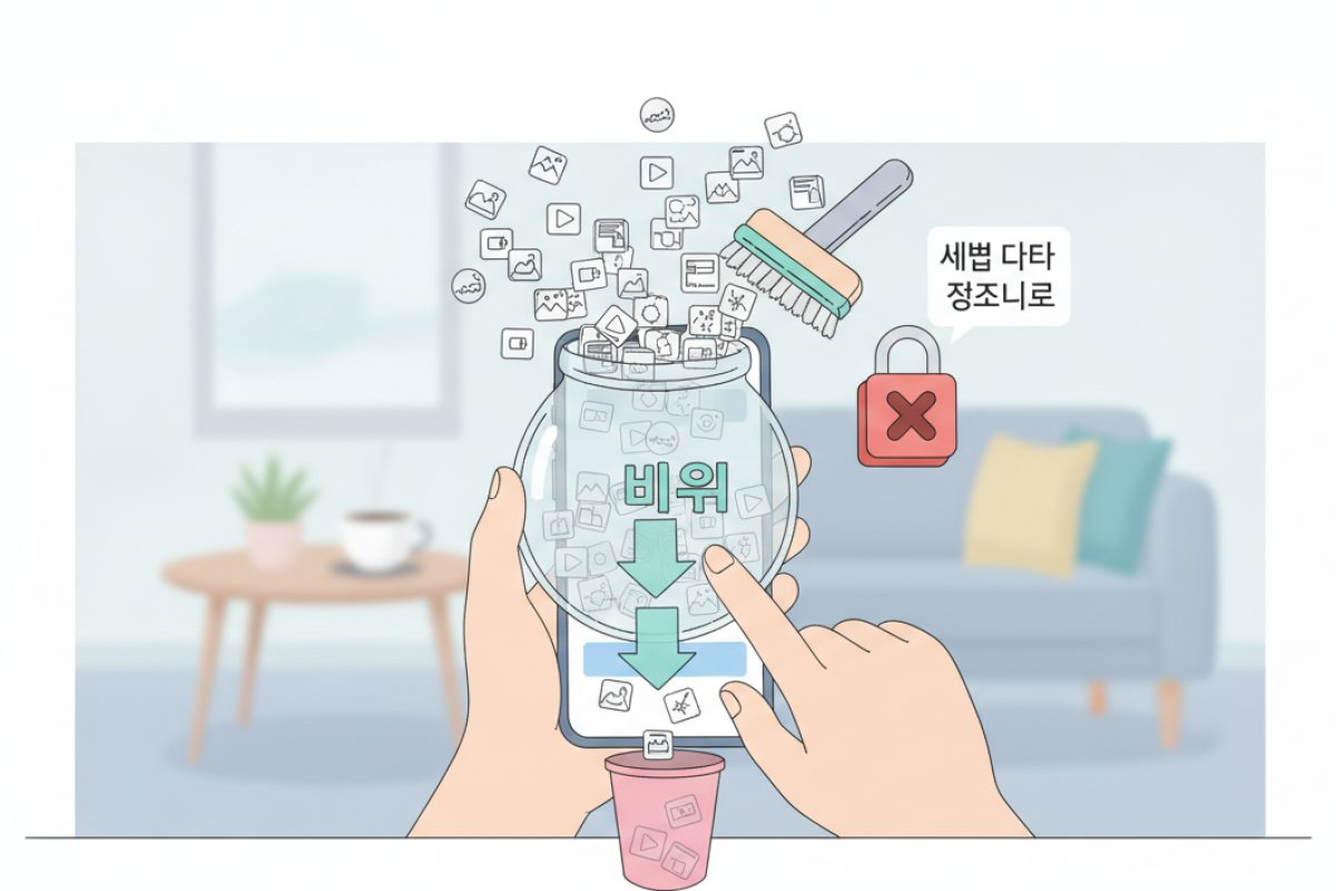 메신저 캐시 정리와 임시 파일 비우기