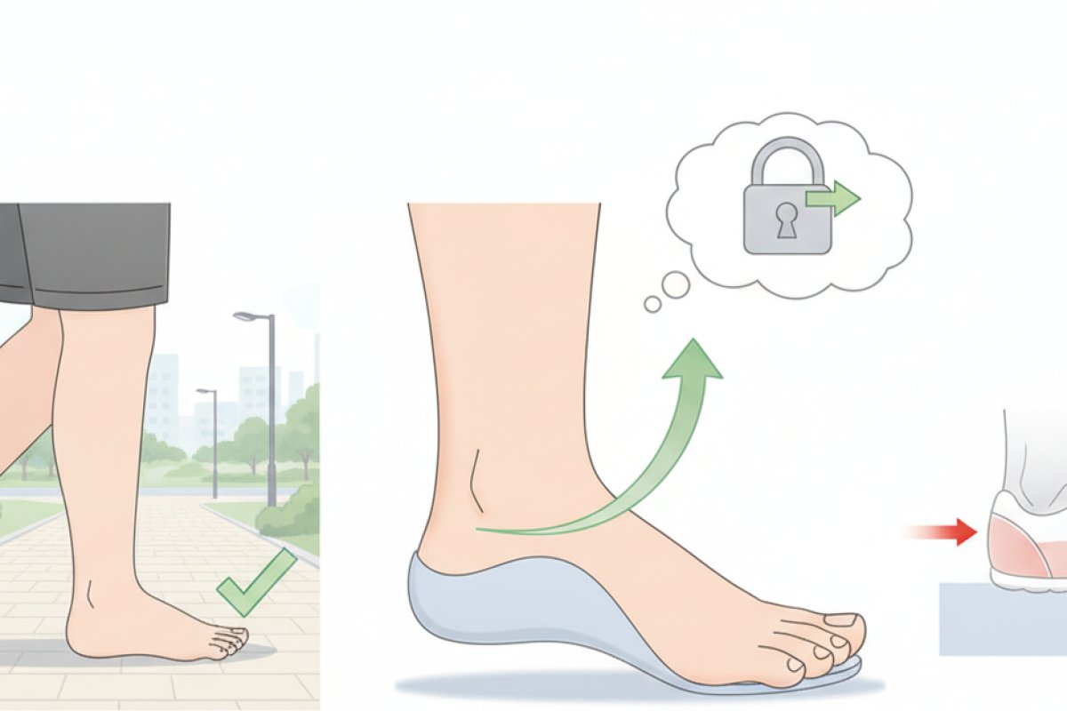 무너진 발 아치를 바로잡는 깔창 인솔과 일상 보행 교정법