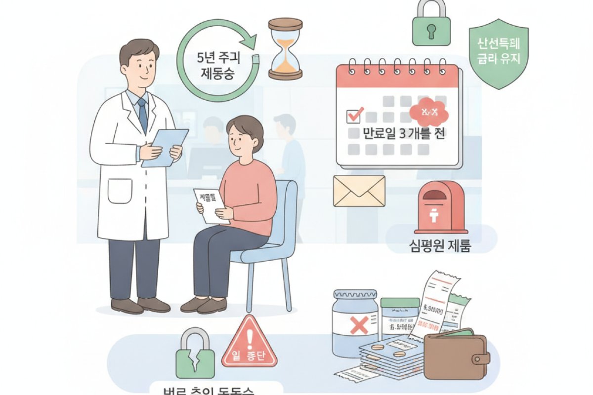 산정특례 재등록 주기 및 급여 유지 행정 절차