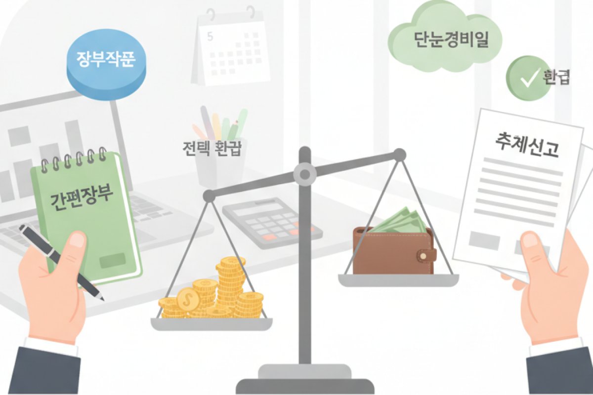 신고 유형의 결정과 추계신고 vs 장부작성의 비교