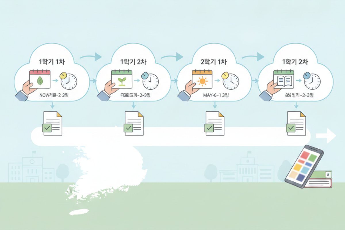 학기별 신청 차수 운영 구조와 대략적인 일정 흐름