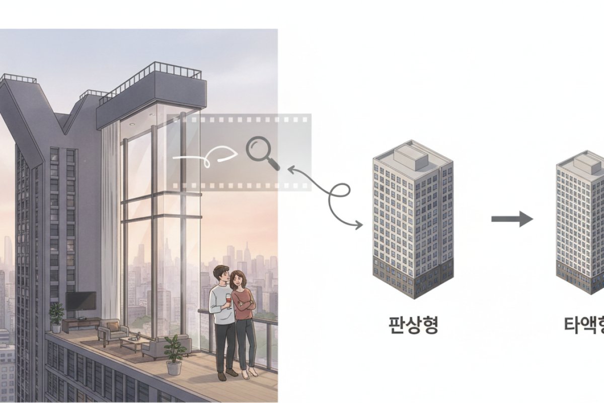 타워형 구조와의 차이점 및 공간 효율성 분석