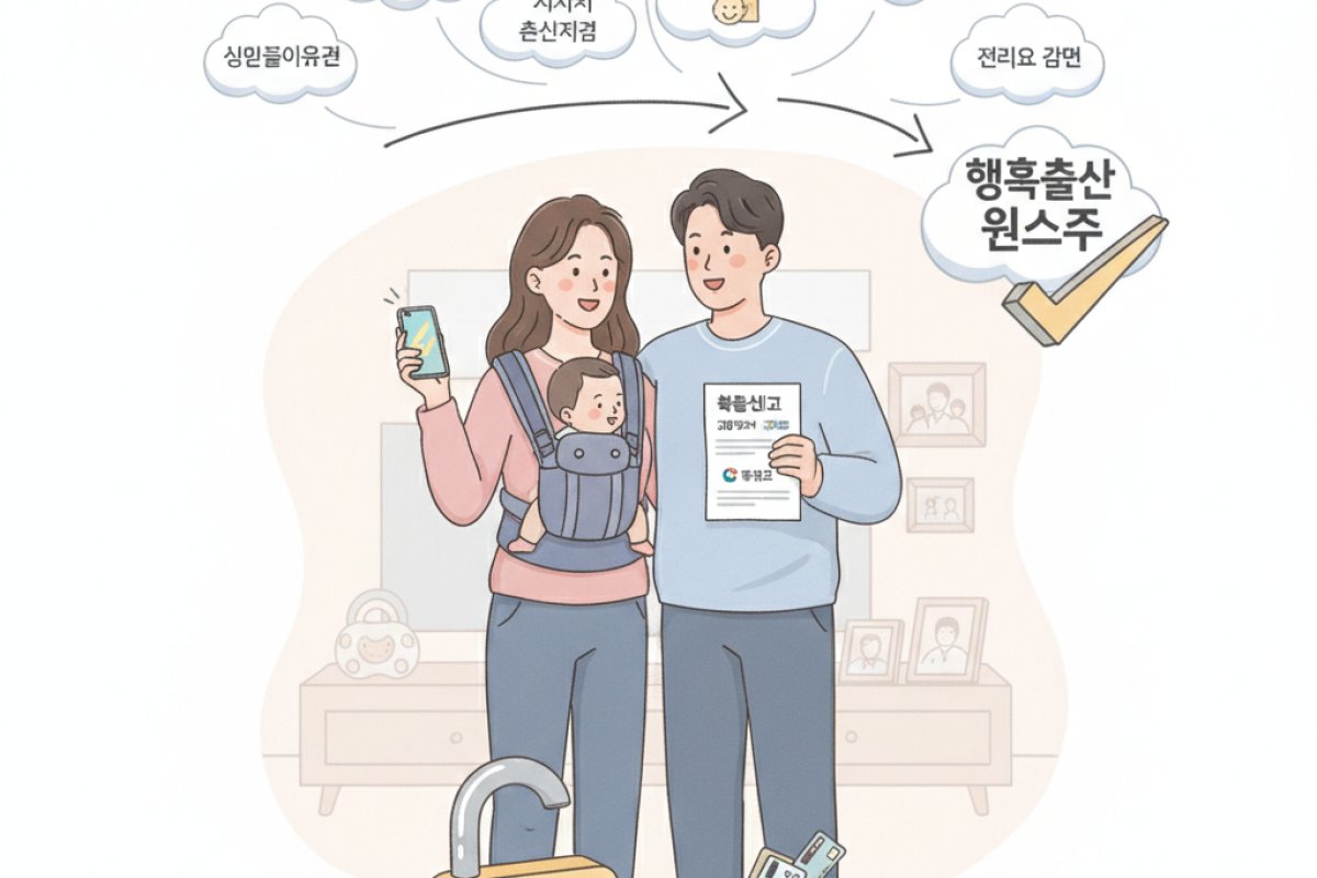 누락 없이 한 번에 챙기는 행복출산 원스톱 신청 절차