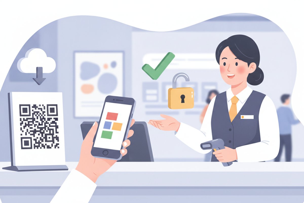 현장 방문 시 디지털 할인 쿠폰 적용 및 인증 메커니즘