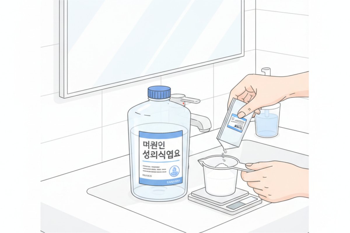 이관염 걱정 없는 안전한 비강 세척 5단계 수칙
