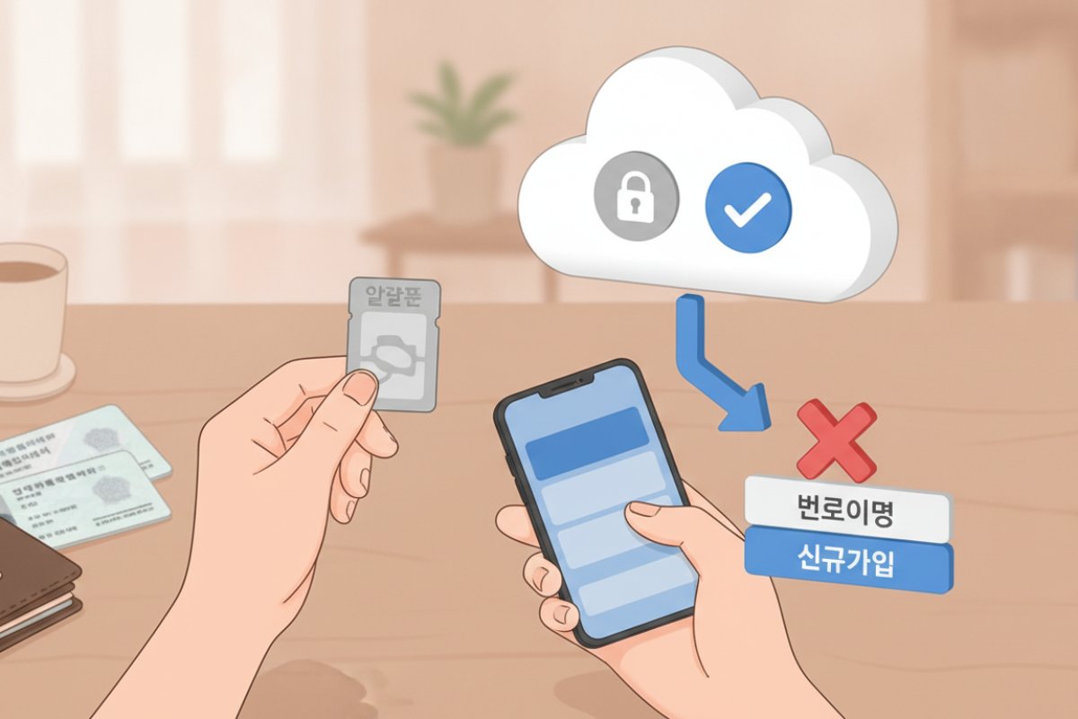 알뜰폰 번호이동 온라인 신청서 작성 요령