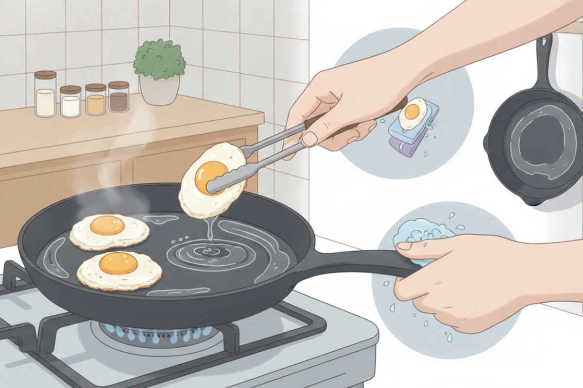 길들인 주물팬의 넌스틱 성능을 영구 유지하는 일상 세척과 보관 수칙