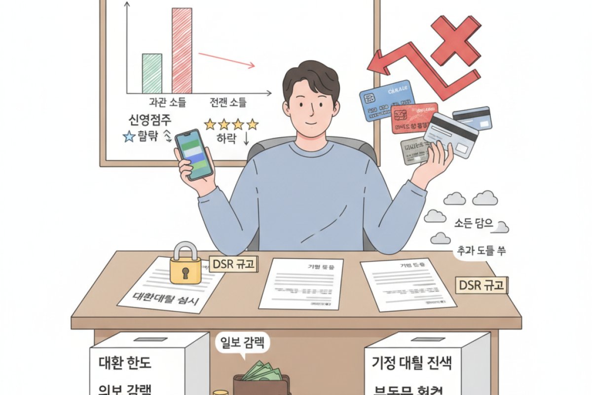 DSR 규제와 신용점수가 한도 및 승인에 미치는 영향