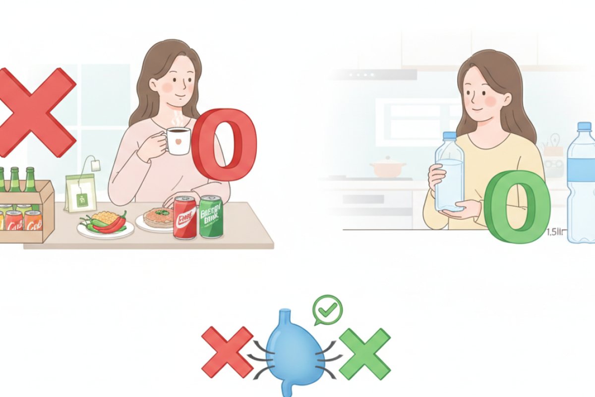 방광 자극을 줄이고 복압을 완화하는 일상 생활 수칙