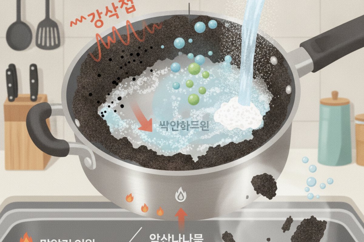 탄화 침적물의 결합을 깨는 베이킹소다 온열 세척의 기본 원리