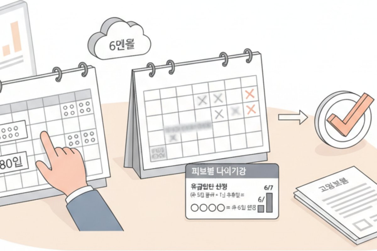 자격 판단의 실무 기준: 180일 산정과 퇴사 사유 판정