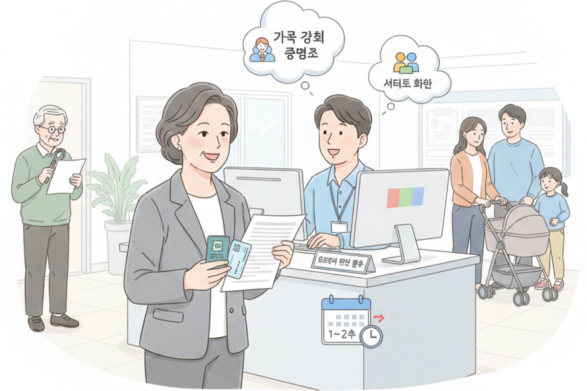 오프라인 현장 접수: 읍·면·동 행정복지센터 방문 시 준비 사항