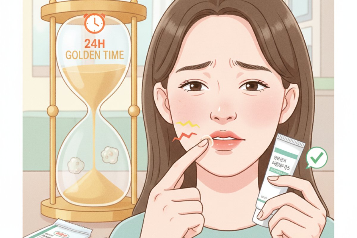 초기 24시간 골든타임 식별과 항바이러스 연고 도포의 정석