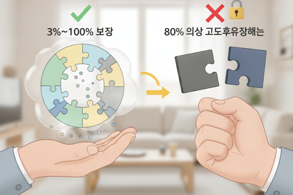 상해후유장해 담보의 실효성: 3~100%형과 80% 이상형의 차이