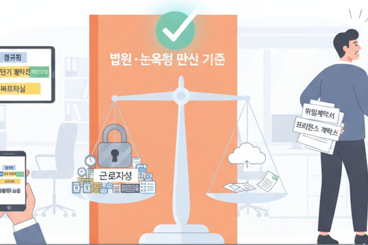 근로 형태별 가입 의무와 위장 프리랜서 계약의 위험성