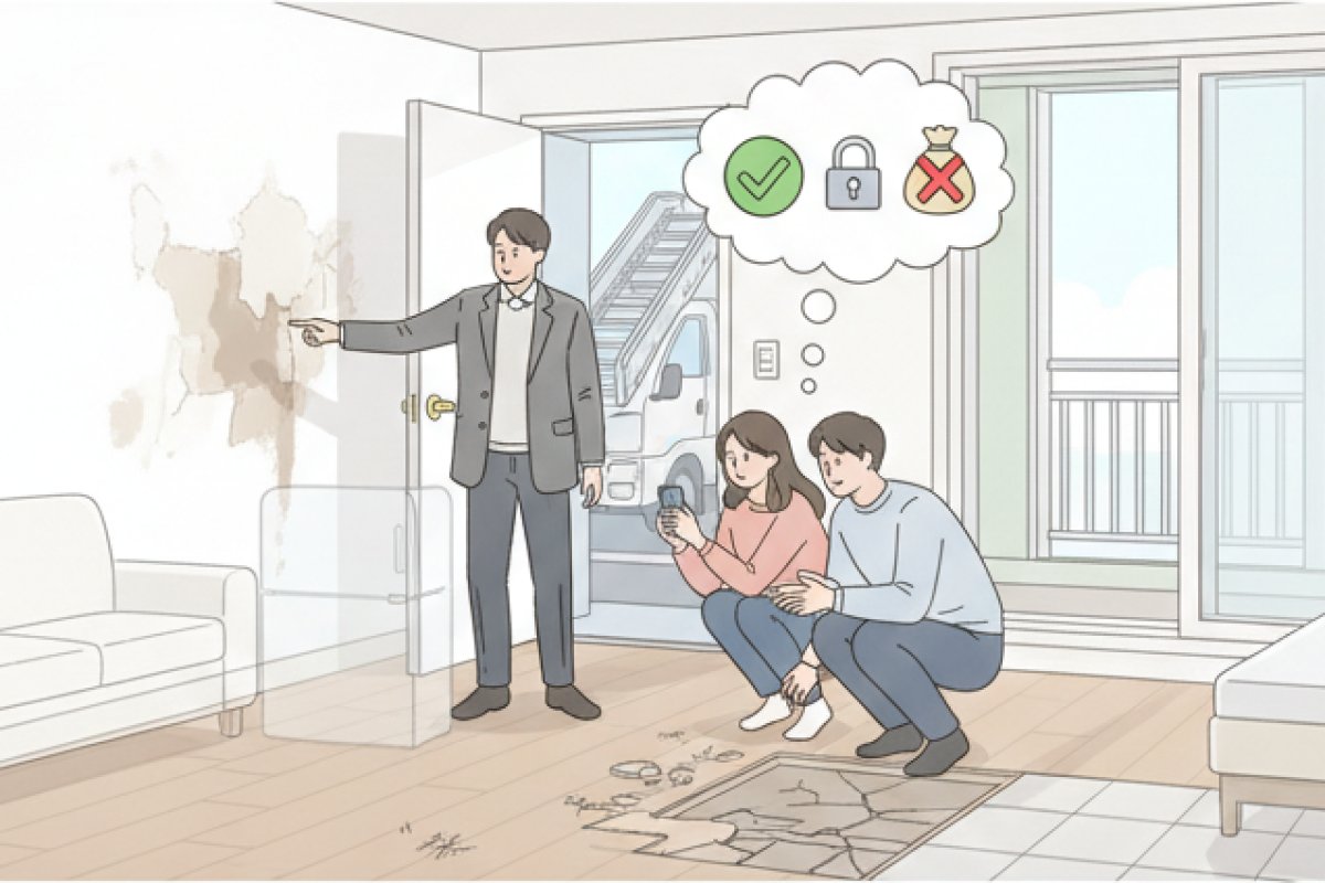 송금 전 공가 현장 점검: 짐이 빠진 후 드러나는 하자 확인