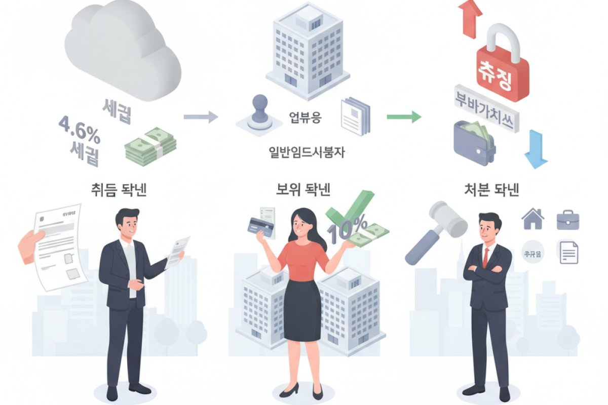 취득·보유·처분 단계별 세금 격차와 부가가치세 추징의 함정