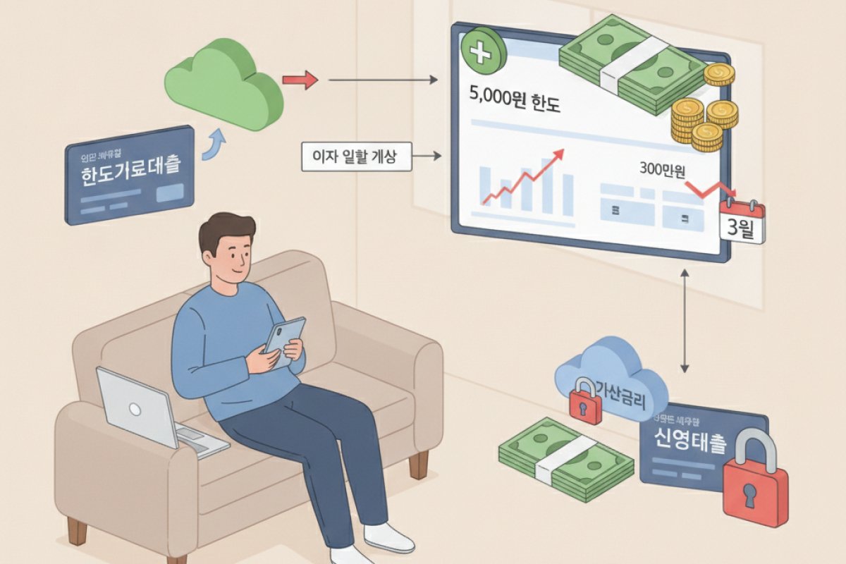 이자 부과 방식의 특성과 건별 신용대출 대비 가산금리 차이