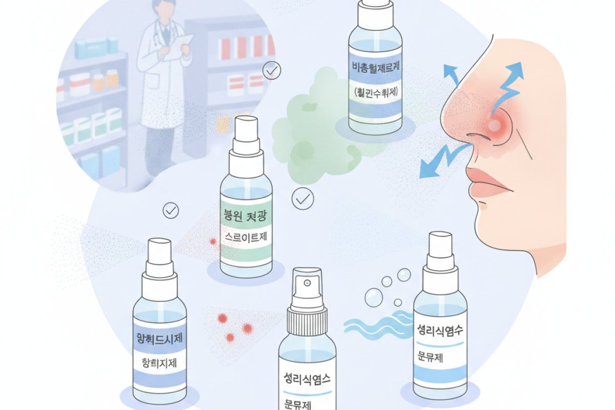 내 코에 들어가는 비강 스프레이, 성분과 작동 기전부터 구별하기