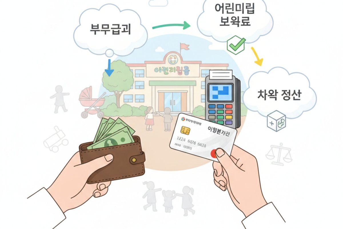 어린이집 이용 시 보육료 바우처 전환과 차액 정산 원리