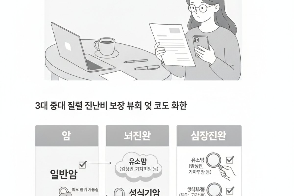 3대 중대 질병 진단비의 약관상 보장 범위와 코드 확인법