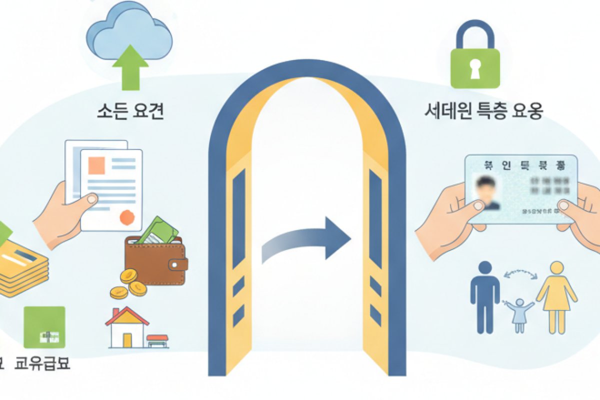 소득과 세대원 구성을 모두 충족해야 하는 지원 대상 기준