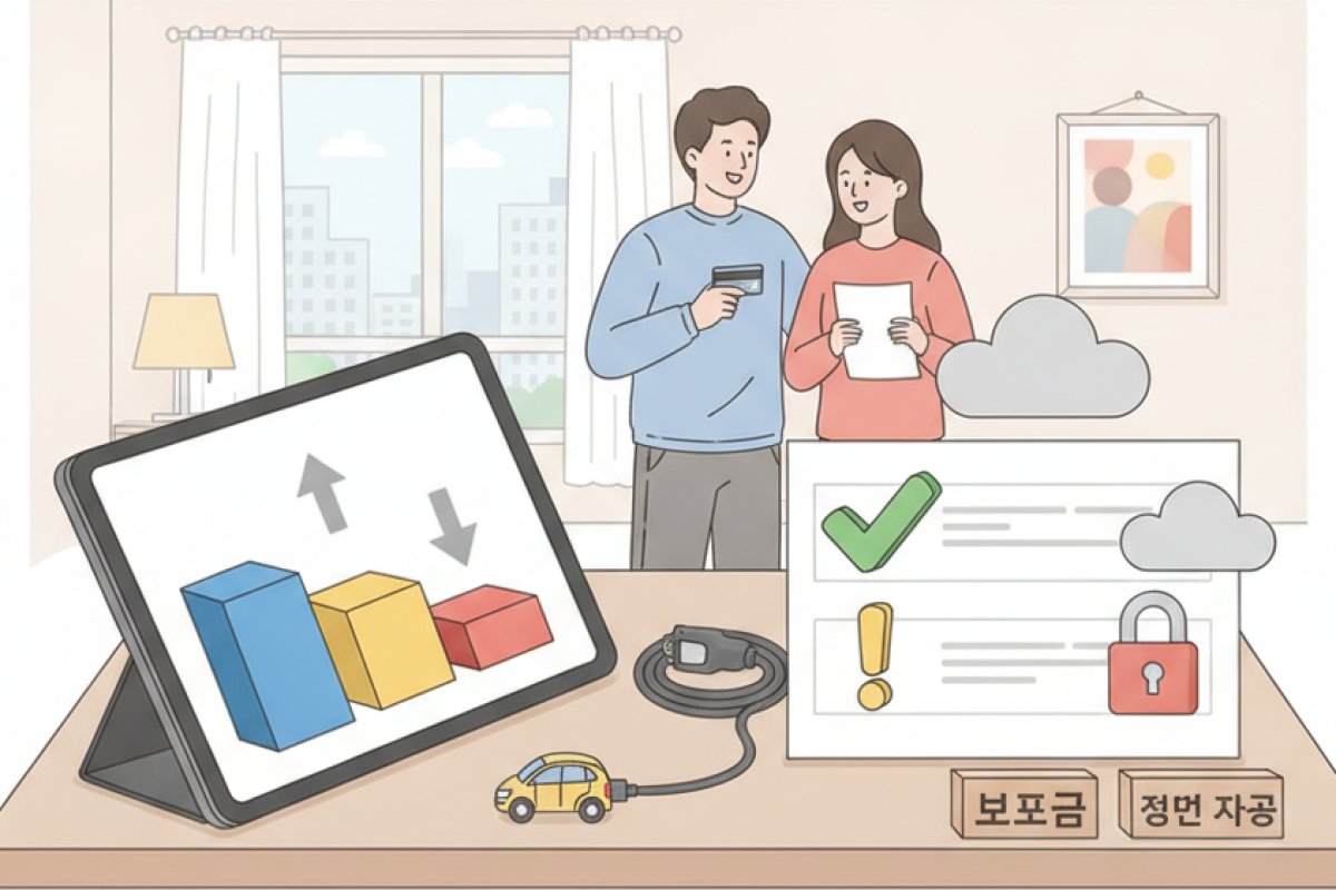 차량 기본 가격에 따른 차등 지급 구간과 산정 구조