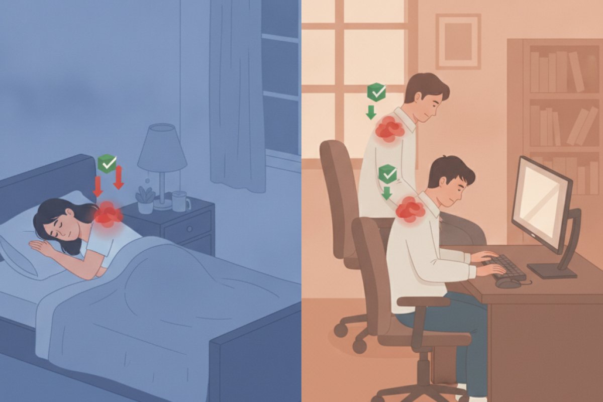 재발을 막는 일상생활 습관: 수면 자세 교정과 작업 환경 재설계