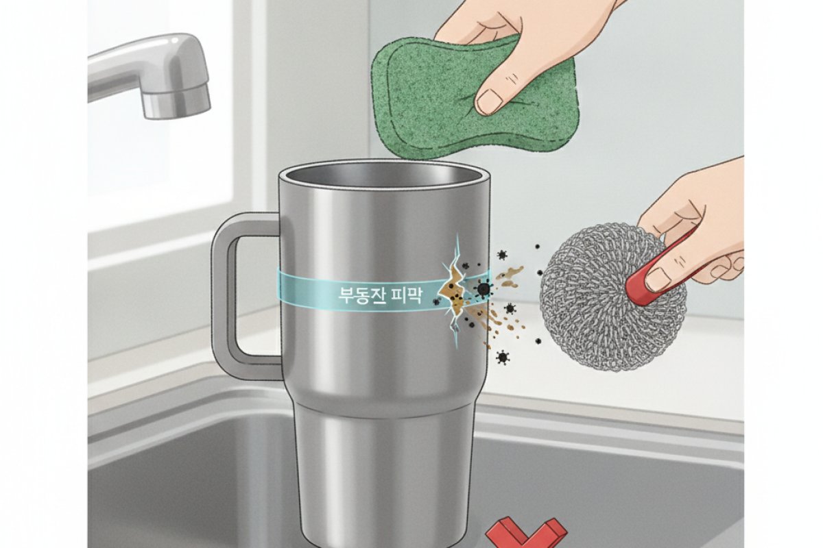 스테인리스 피막 보호를 위한 세척 시 주의사항