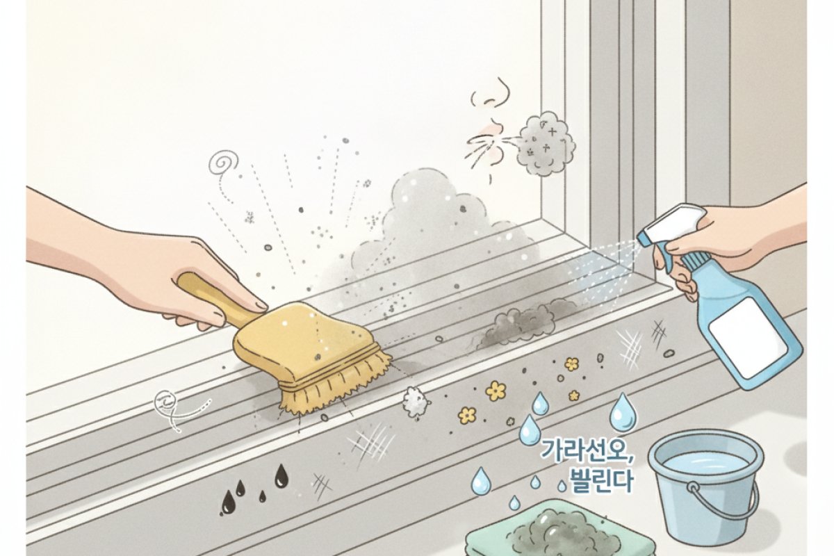 왜 마른걸레질은 금물일까? 창틀 오염의 성질과 작업 전 준비물