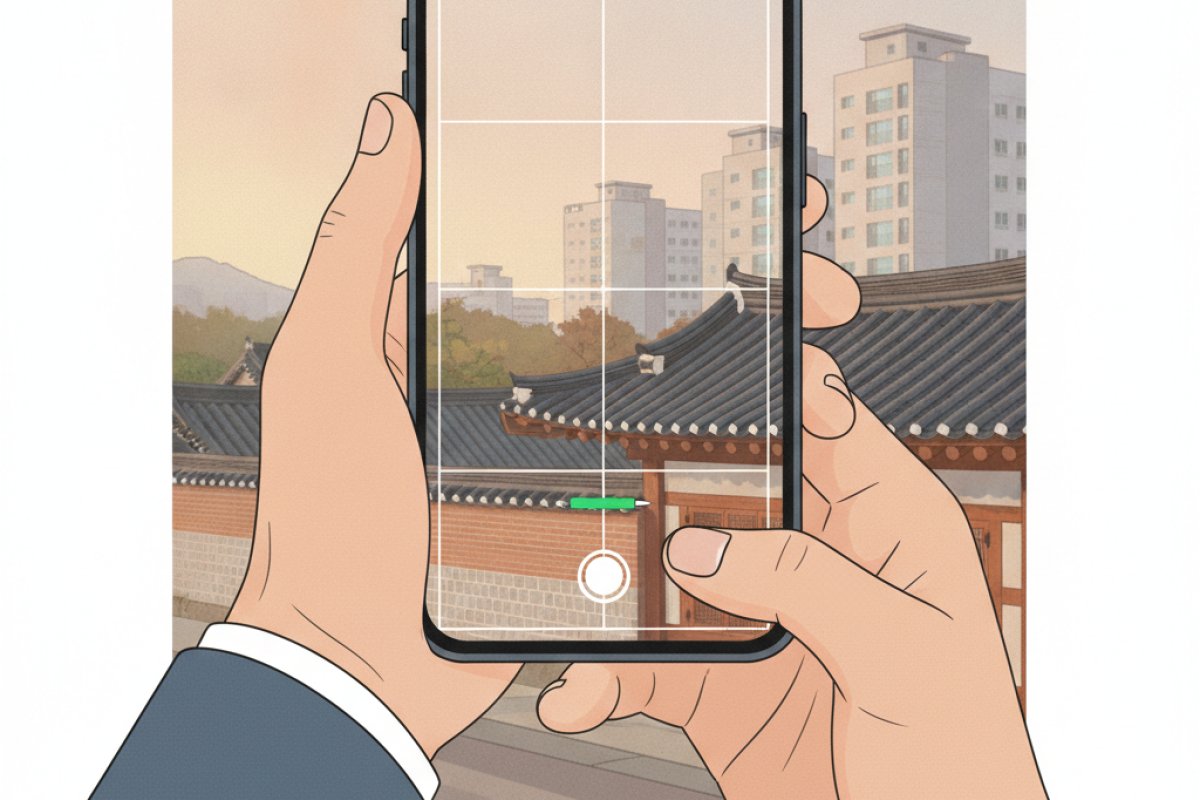 안정적인 구도를 완성하는 격자선(Grid)과 수평계 활성화