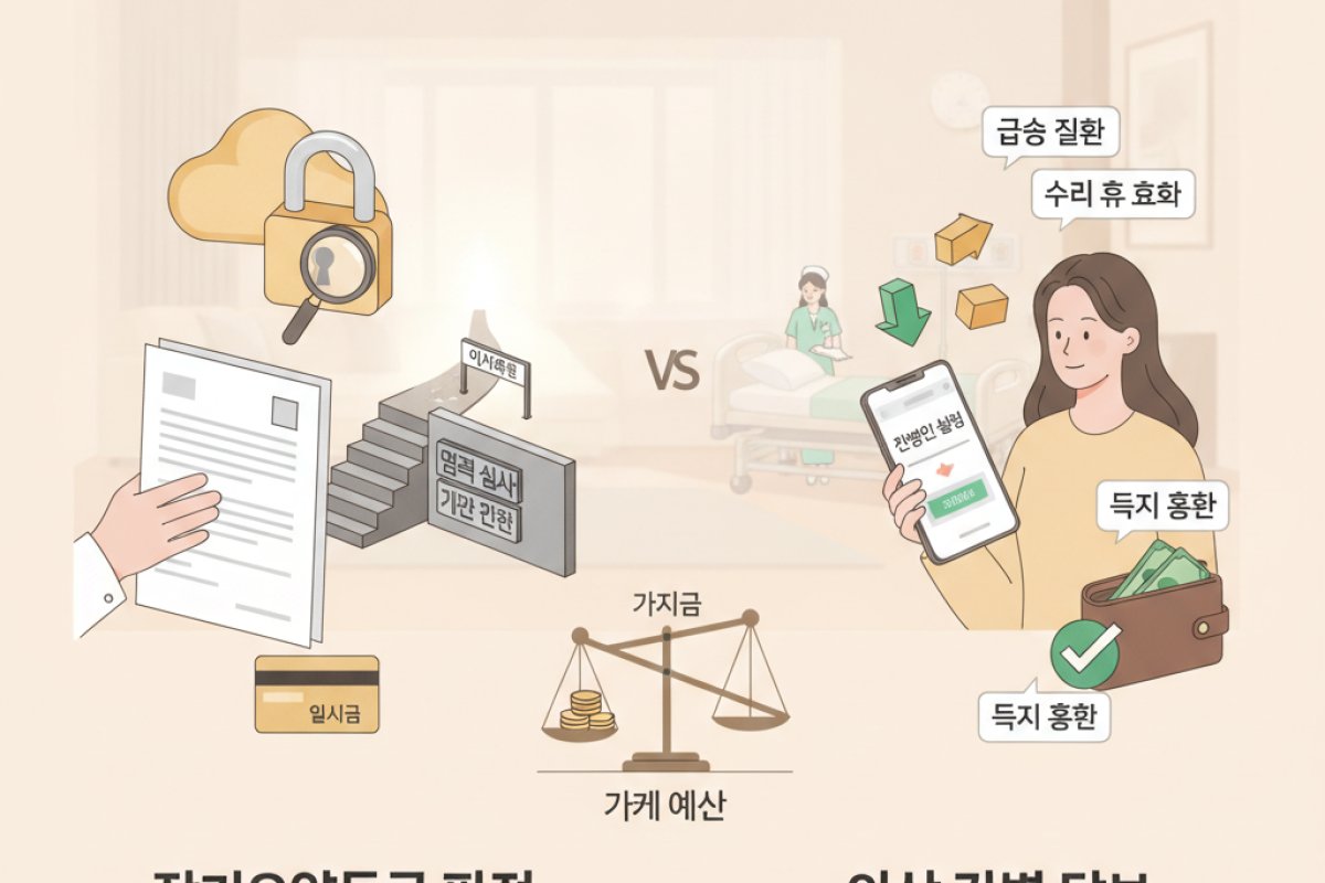 장기요양등급 판정보장과 일상 간병 담보의 우선순위