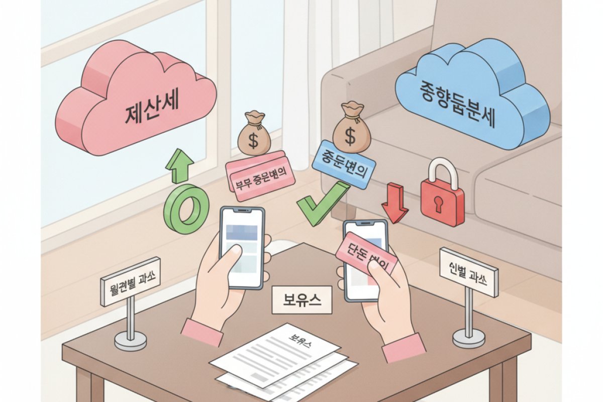 종합부동산세와 재산세, 보유 단계의 유불리 계산법