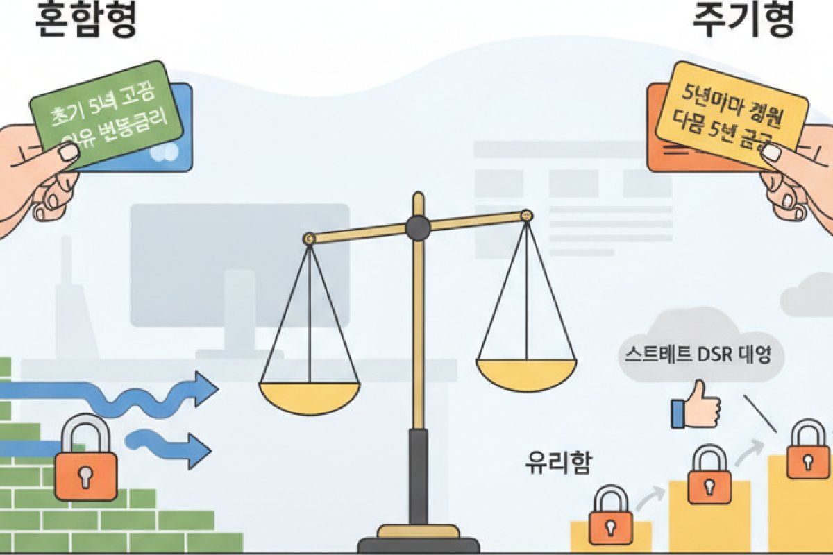주기형과 혼합형 상품의 구조적 차이와 스트레스 DSR 대응