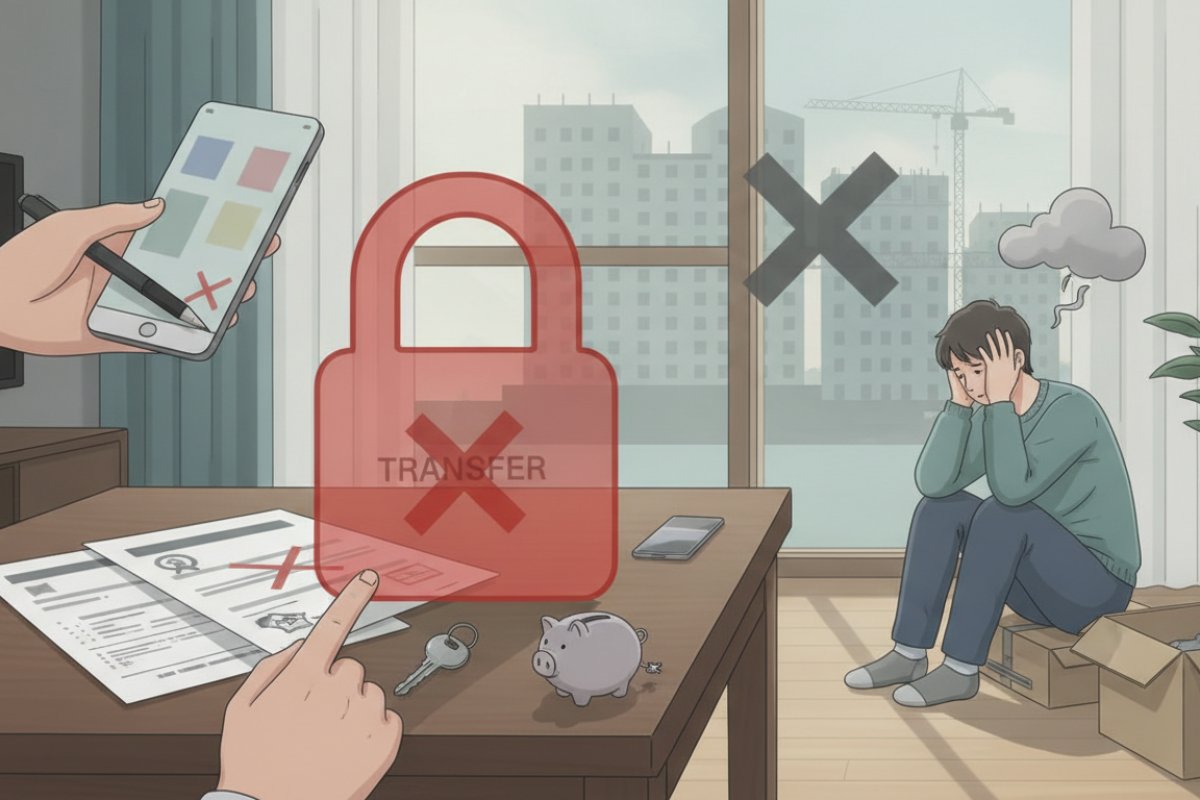실전 거래 시 필수 검토 요건: 전매 제한과 조합원 자격 승계 리스크