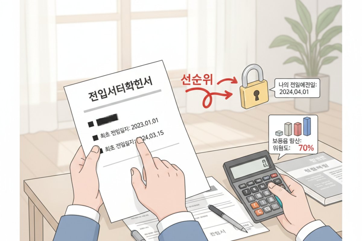 선순위 임차인 대항력 판별법과 보증금 합산 위험도 산출 공식