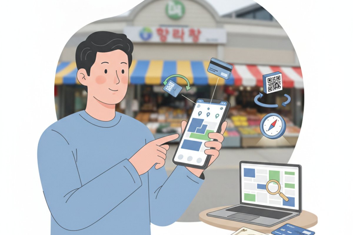 공식 모바일 앱과 전통시장통통 누리집을 활용한 실시간 위치 조회법