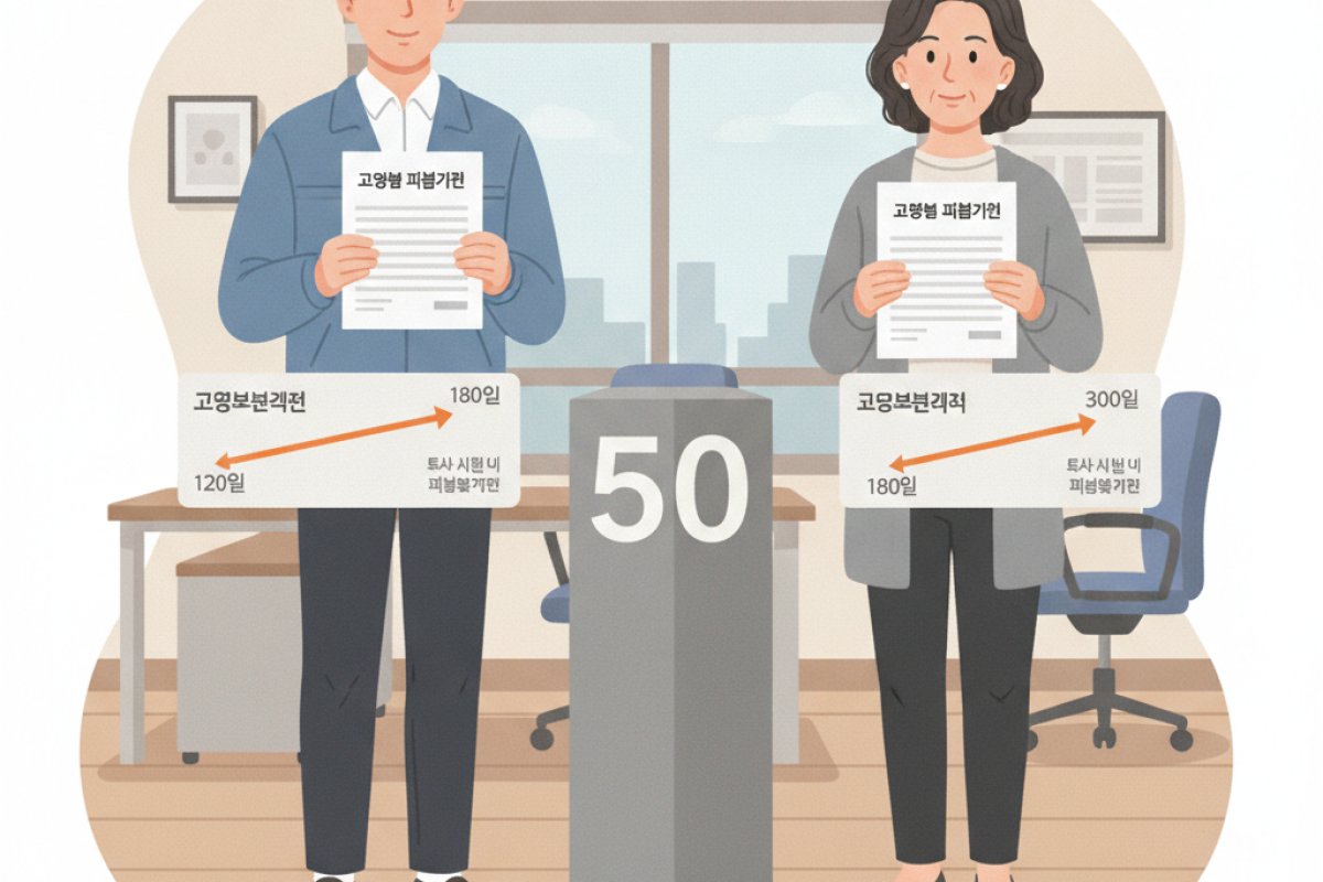 얼마나 오래 받을 수 있을까: 연령과 고용보험 가입 기간별 소정급여일수