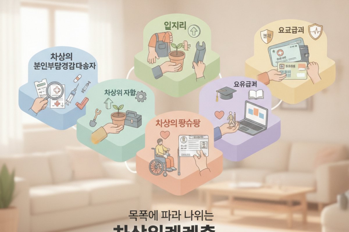 목적에 따라 나뉘는 차상위계층 5대 세부 자격 유형