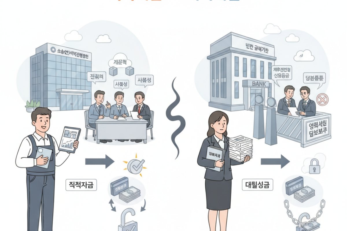 직접대출과 대리대출의 구조적 차이와 진행 흐름