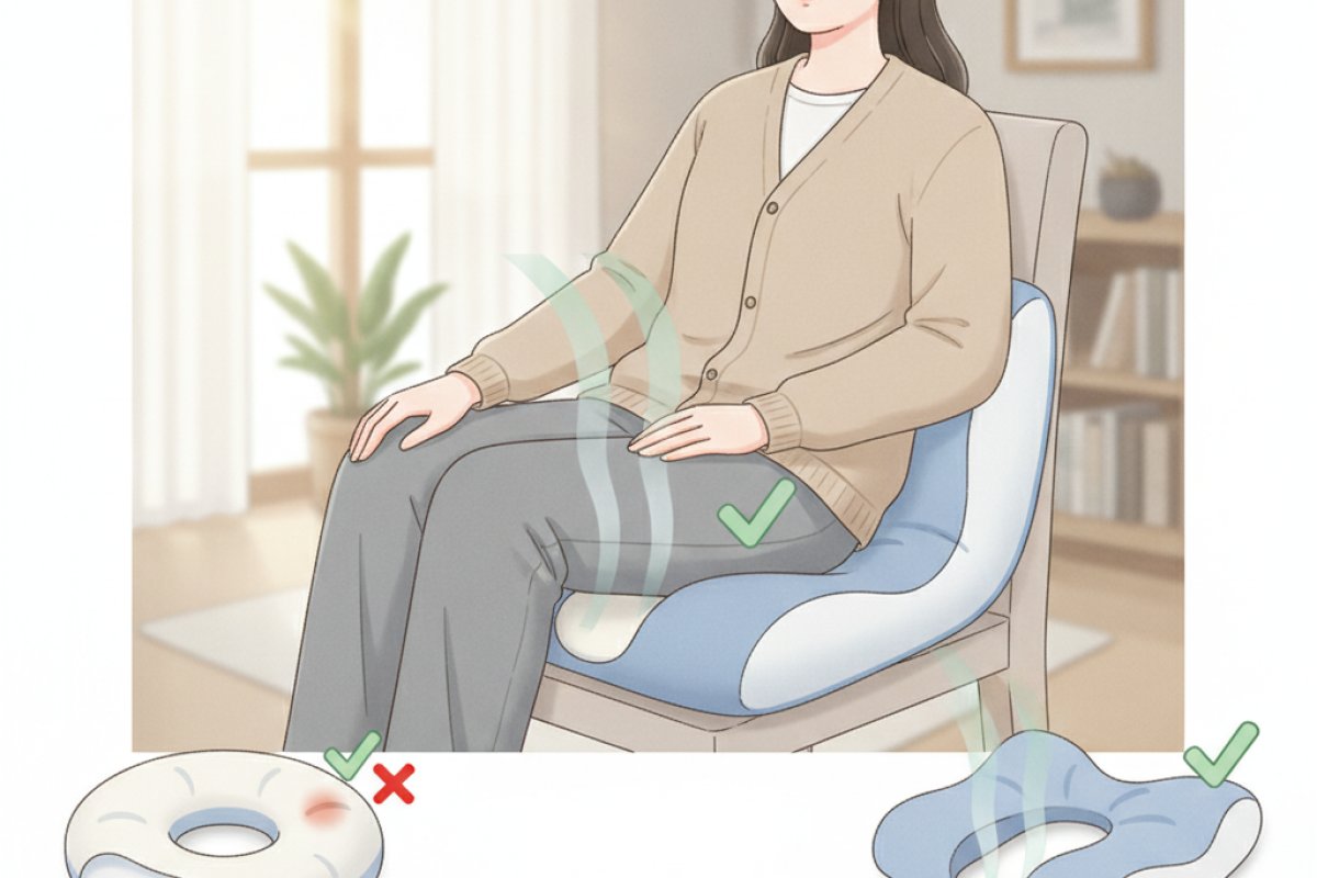 체압을 효과적으로 분산시키는 기능성 꼬리뼈 방석 선택 기준