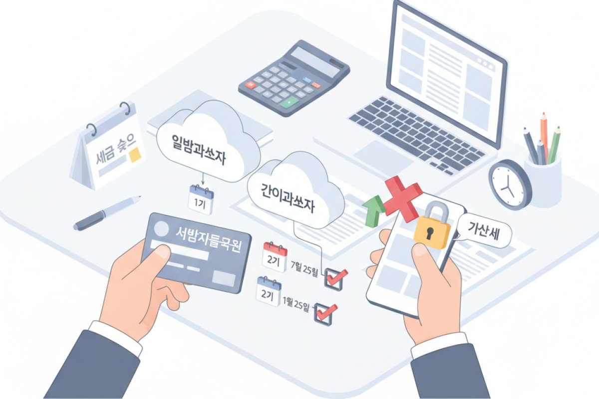 과세유형별 법정 신고·납부 일정과 과세기간 기준