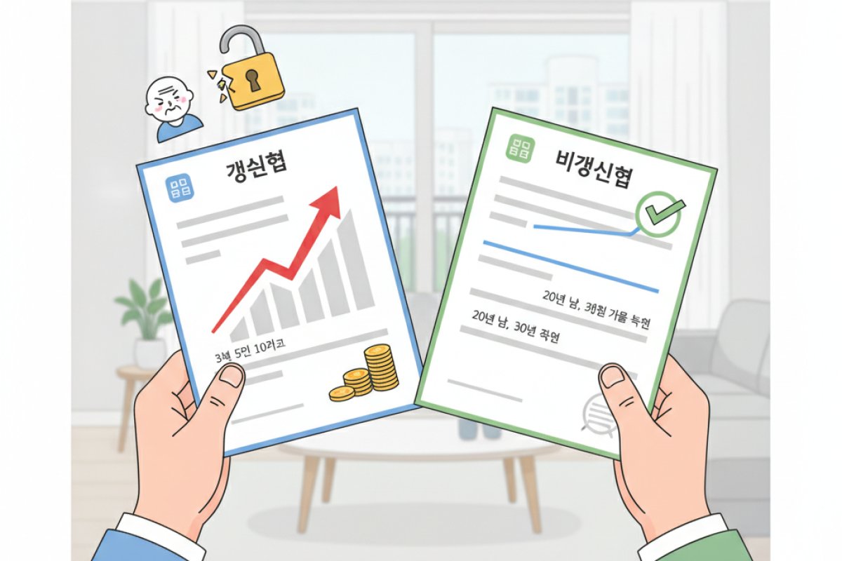 비갱신형과 갱신형의 장단점 및 장기 유지 전략