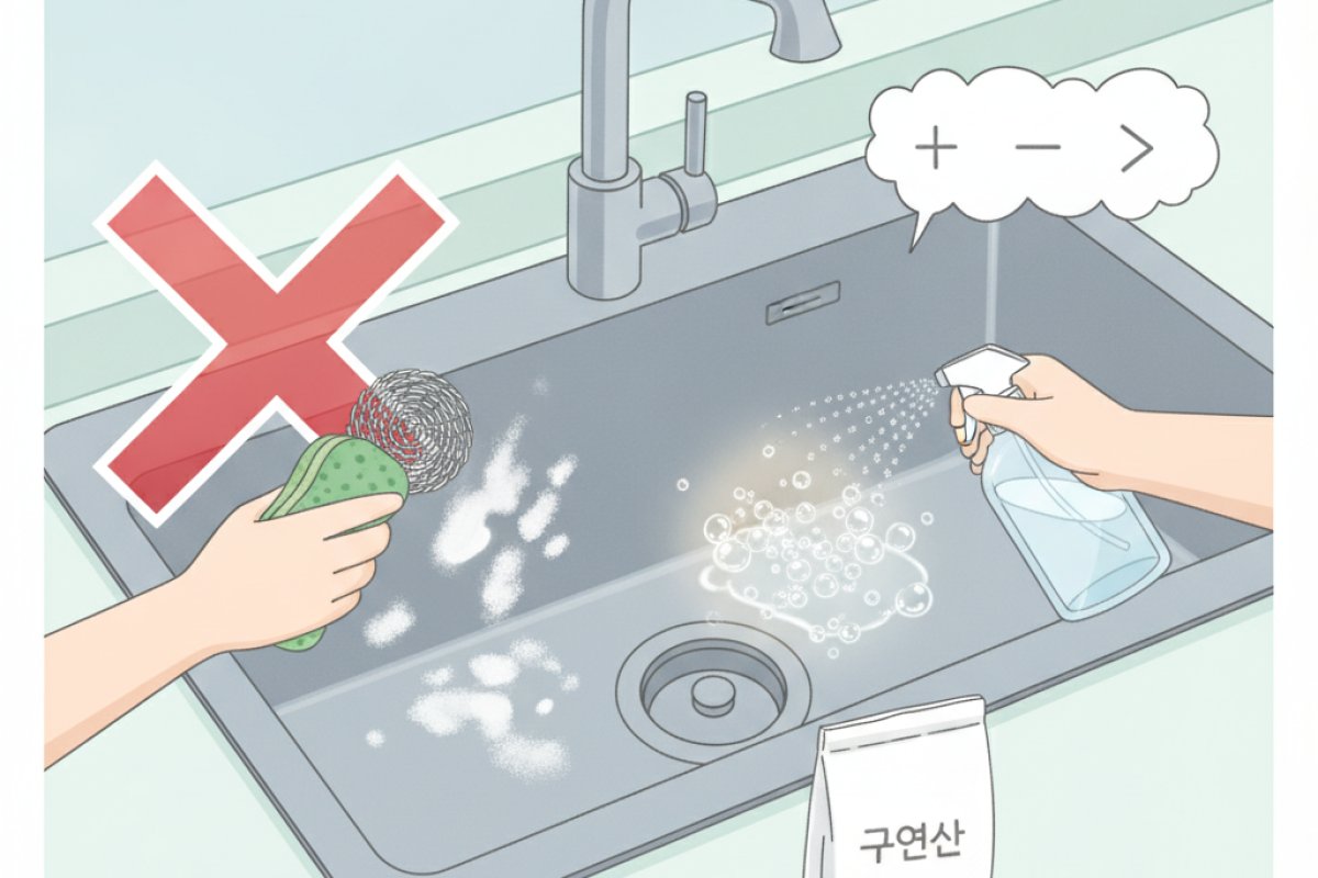 철수세미 대신 구연산 화학 반응을 이용해야 하는 이유