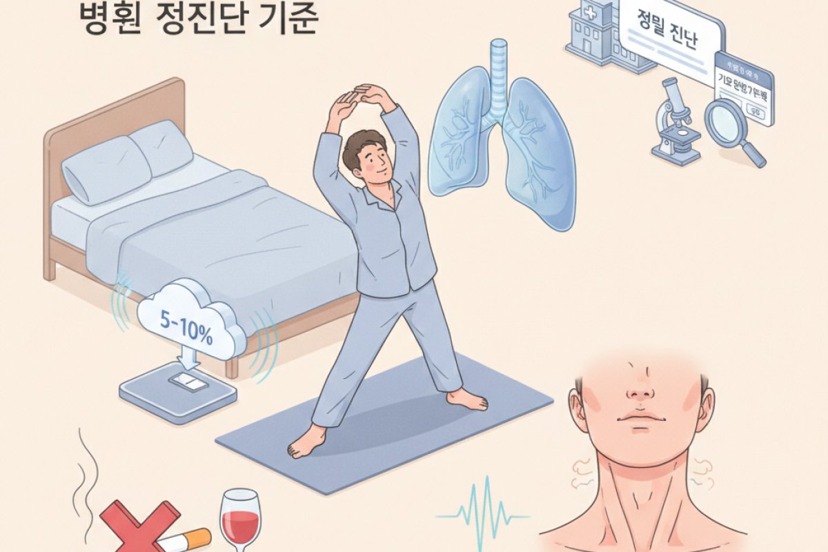 기도 환경을 정돈하는 생활 수칙과 병원 정밀 진단 기준