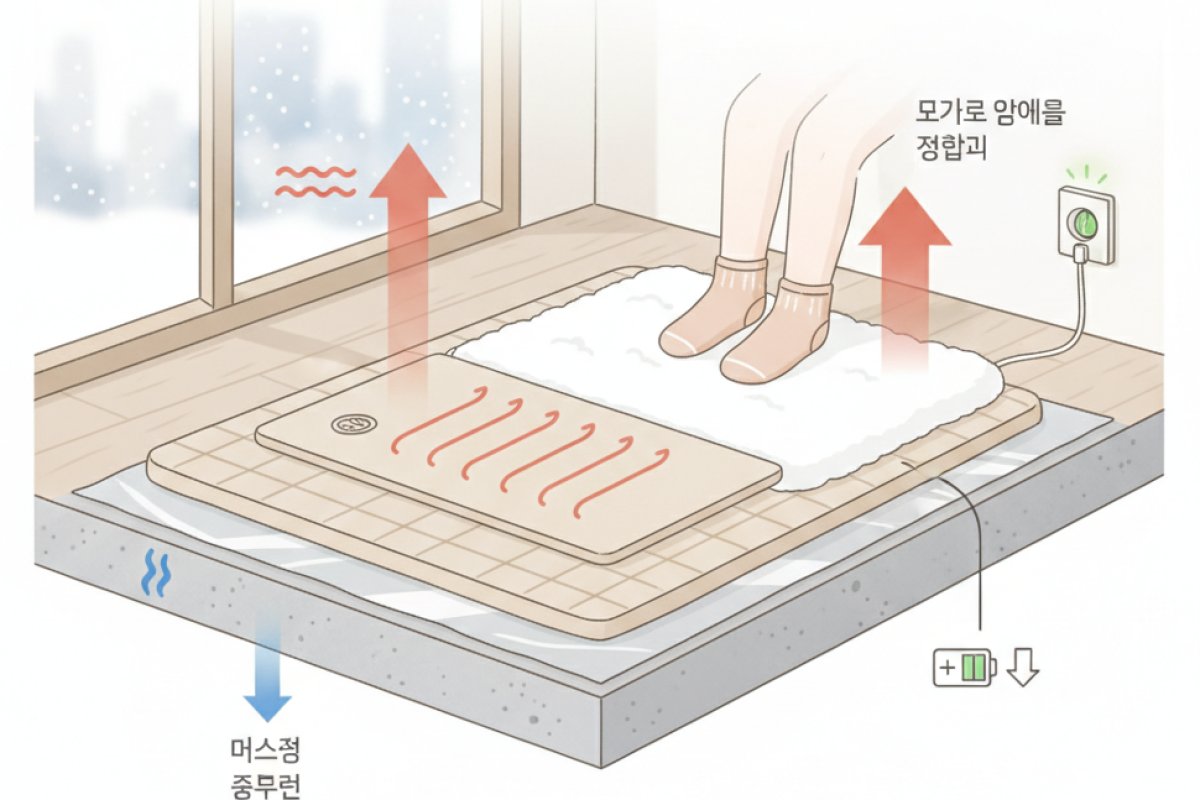 열 손실을 차단하는 바닥·상부 3중 레이어링 설치법