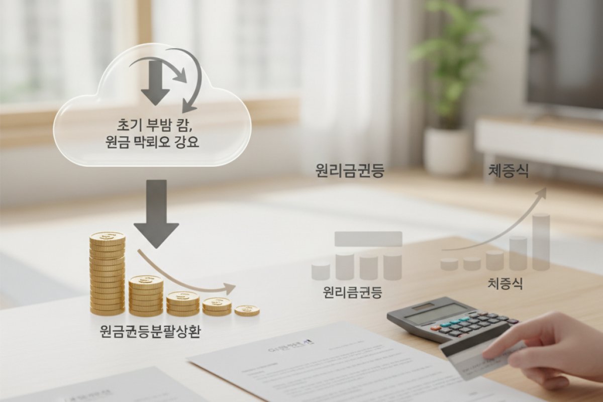 3대 상환 방식의 핵심 구조: 원금균등·원리금균등·체증식의 계산 원리
